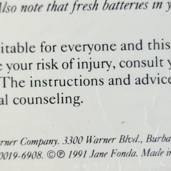 Jane Fonda Weight Loss Walkout Workout Program New Sealed Cassette Tapes Vintage - Picture 6 of 12